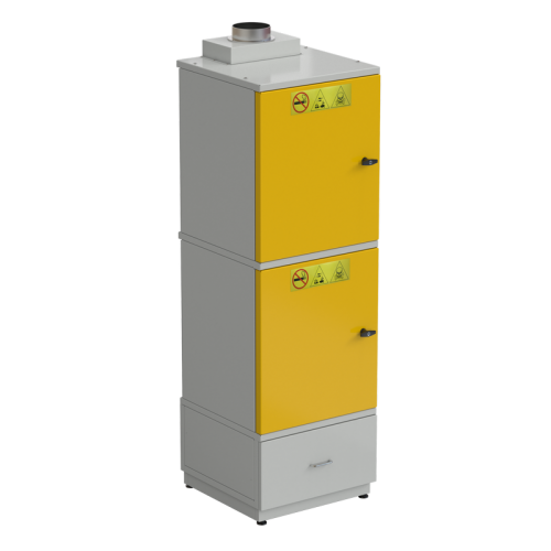 56.0590.10.00-01 Шкаф для хранения опасных веществ 600х600х1950 мм (кислот и горючих жидкостей), серый