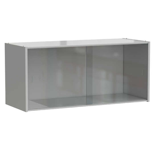 56.0383.10.00-01 Полка книжная настенная 900x340x400 мм, серый металл