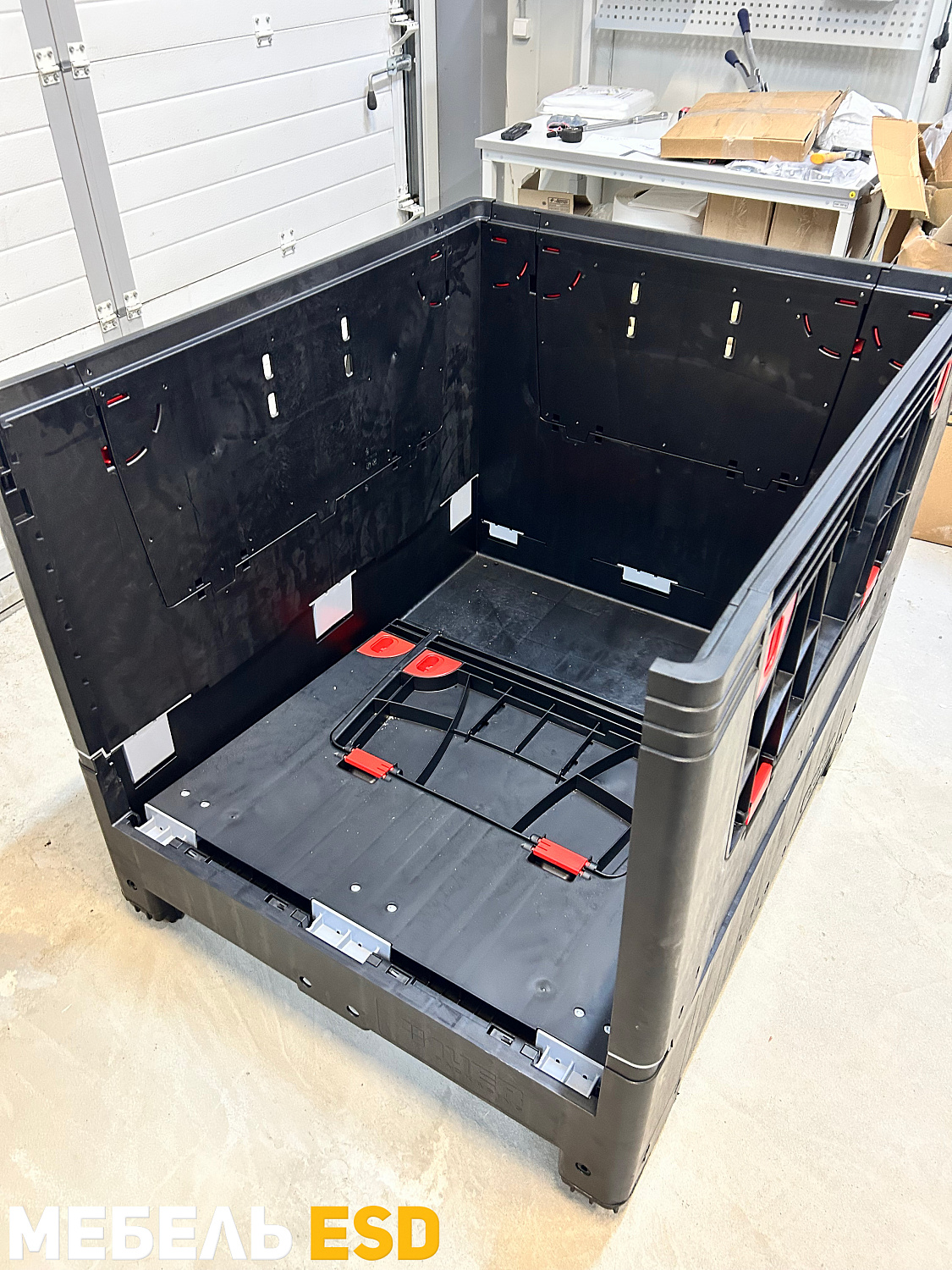 Складной ящик Bigbox с ESD-защитой на ножках